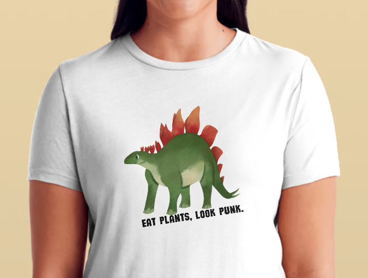 Eat plants, look punk. Tee