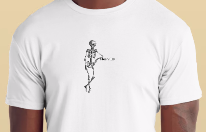 Skeleton Flesh Toggle Tee