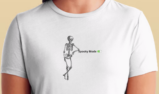 Skeleton Spooky Mode Toggle Tee