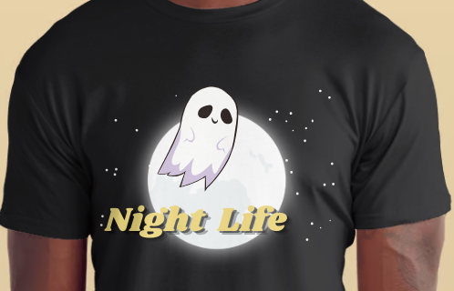 Ghost Night Life Tee