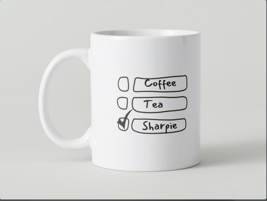 Coffee, Tea or Sharpie (Mug)